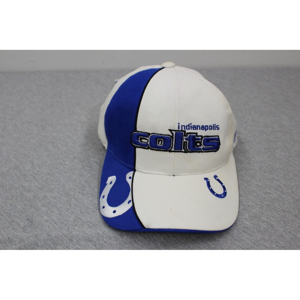 Reebok Hat Mens OS Blue Indianapolis Colts Pro Line Adjustable NFL Sideline VTG